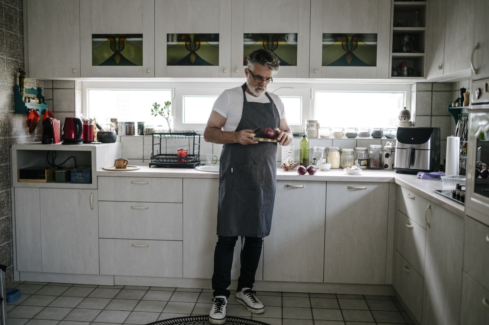 Private chef preparing food